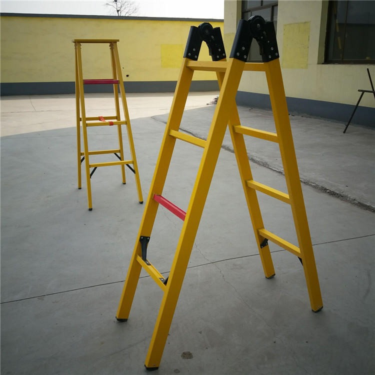 智科梯子多功能伸缩人字梯关节梯加厚玻璃钢工程梯便携家用梯图片
