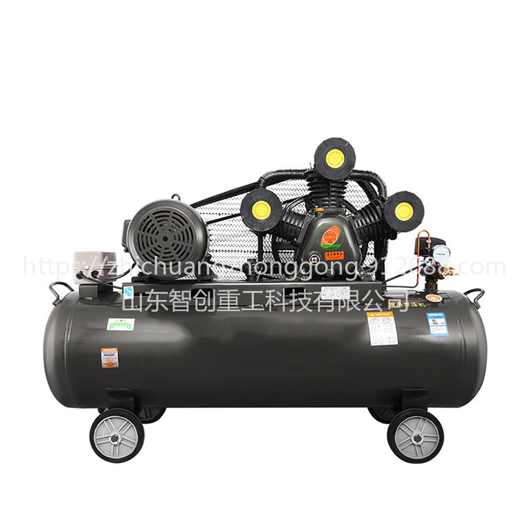 智创 4KW 空压机工业级单三相高压气泵 家用木工喷漆汽修活塞空气压缩机图片