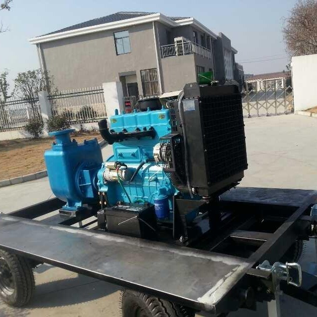 ZCSB14/280柴油机自吸泵 8寸移动式柴油机自吸泵 4轮拖车柴油机自吸泵机组