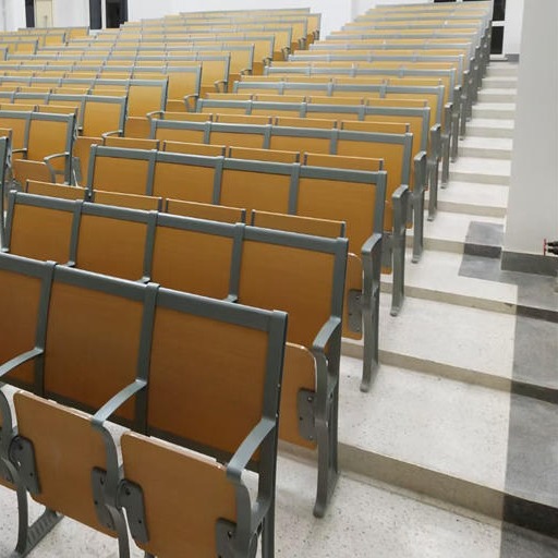 大学阶梯教室座椅带写字板 礼堂教室多媒体联排椅支持定制  巨豪JH9822