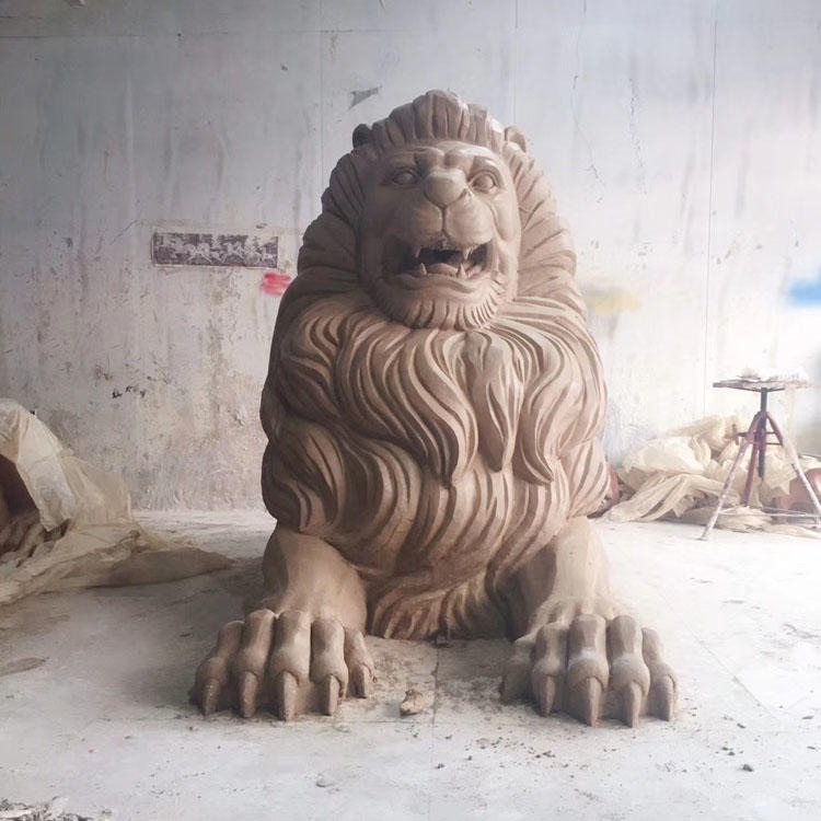 佰盛全国供应铜狮子雕塑 厂家定制铸铜狮子雕塑 狮子铜雕塑生产厂家图片