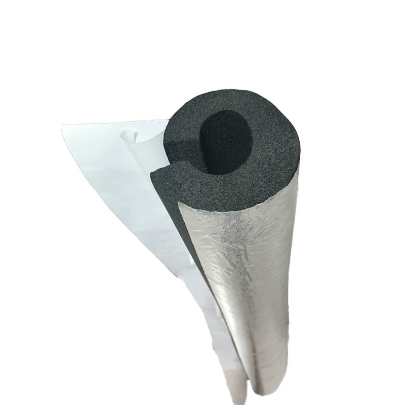 铝箔开口自粘式橡塑保温管套 太阳能管保温 隔热防冻空调管防冷凝水图片