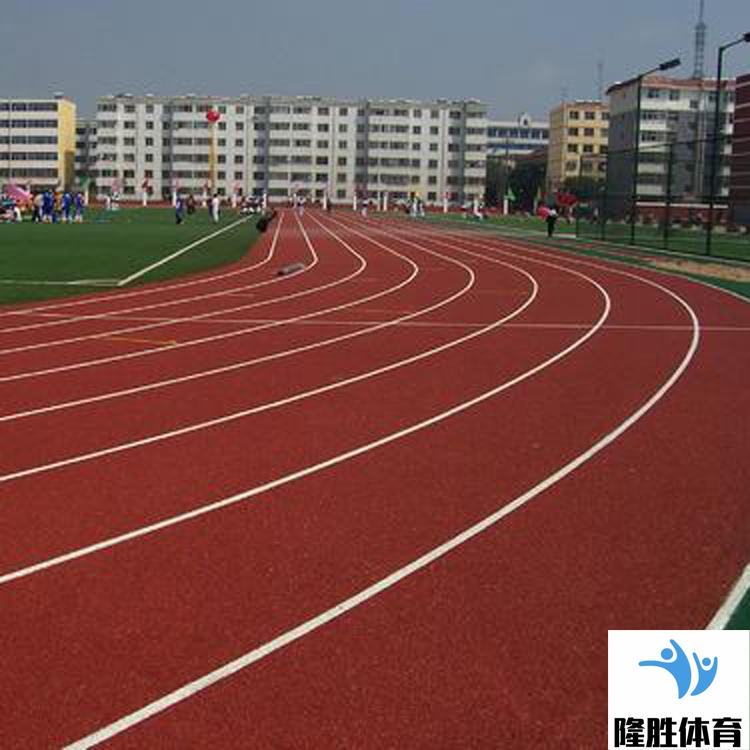 隆胜体育 批发出售 幼儿园塑胶跑道 混合型彩色塑胶跑道施工