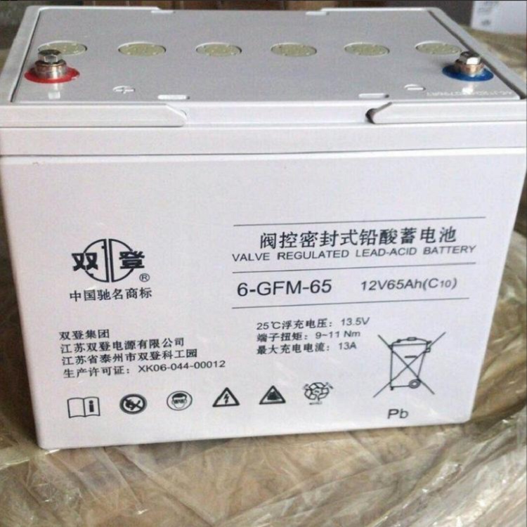 双登蓄电池12V65AH 双登蓄电池6-GFM-65阀控密封式铅酸蓄电池
