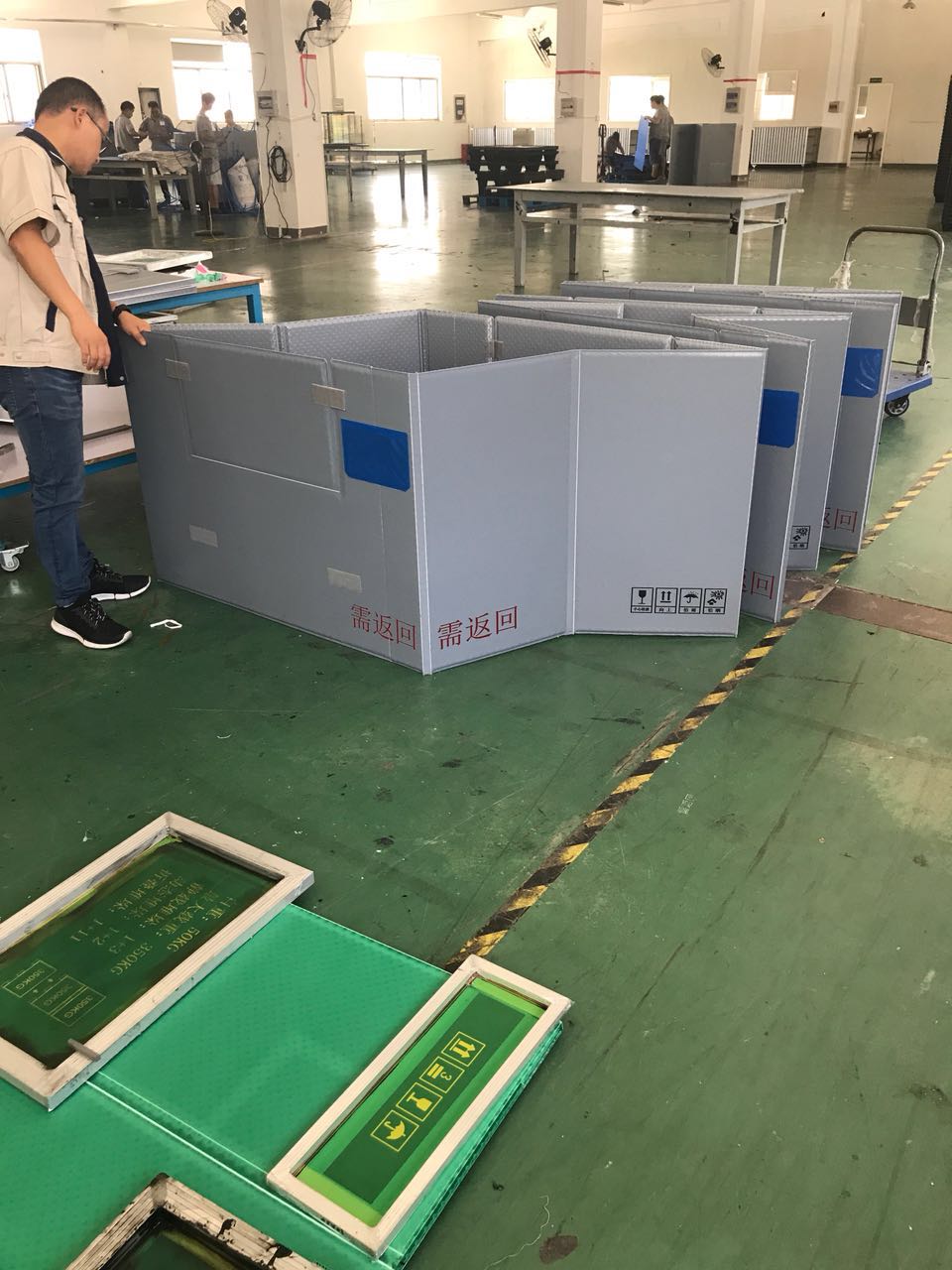 源头工厂江门汽车零部件大型可折叠围板箱 物流运输围板箱围板箱厂家