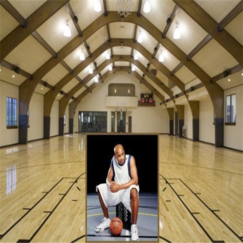 篮球馆木地板 实木地板 篮球场木地板施工 体育馆木地板 双鑫厂家