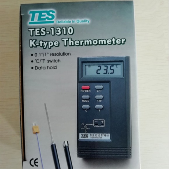台湾泰仕 TES-1310 温度测试仪温度计 测温仪 模温计图片