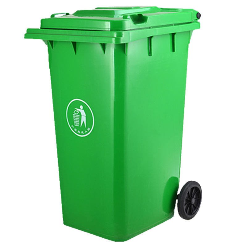 益乐塑料垃圾桶240L加厚挂车塑料垃圾桶240L户外分类垃圾桶