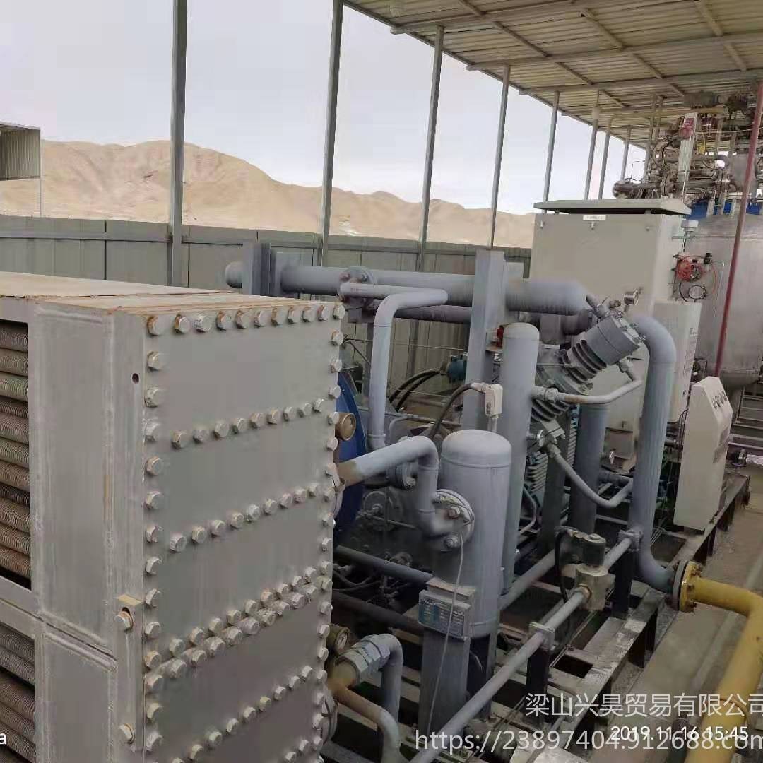 回收二手天然气压缩机  50000方处理量   天然气压缩机 出气压力5.5MPa      油田伴生气装置