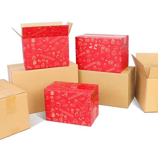 快递纸箱子打包包装特硬邮政发货箱子1-12号小纸盒子定做批发图片