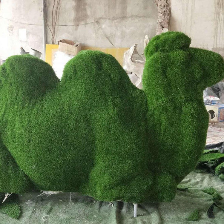 佰盛 玻璃钢草皮动物雕塑,园林小品雕塑,植草小羊肖恩羊