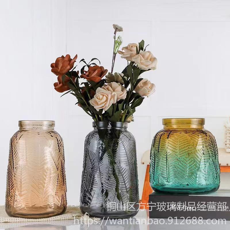 玻璃花瓶  插花瓶  装饰花瓶  方宁制造多种花瓶