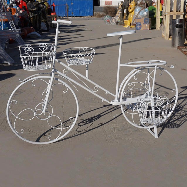 铁艺自行车 景观自行车雕塑 唐韵园林图片