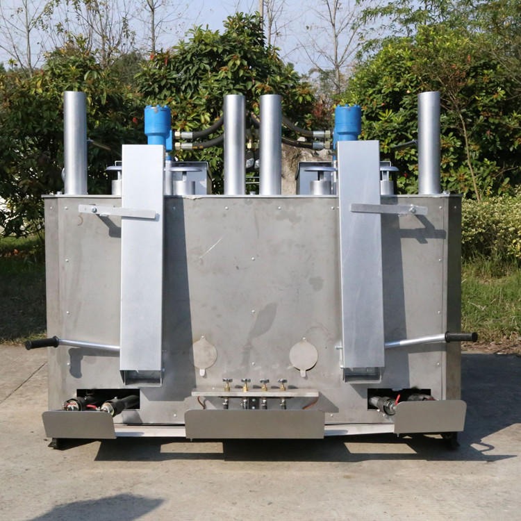 辽宁葫芦岛路面机械600KG双缸热熔釜 小型双钢柴油液压热熔釜厂家图片