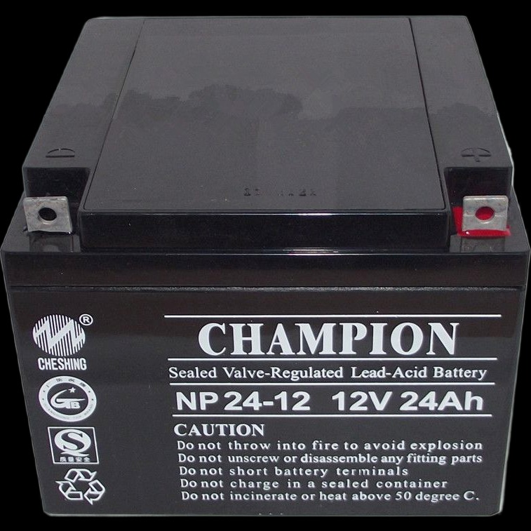 蓄电池NP24-12 铅酸性免维护电池 厂家直销 蓄电池12V24AH  UPS应急电池