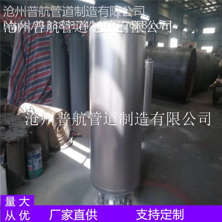烟气消声器 蒸汽排放消声器 吹管式消声器 普航厂家