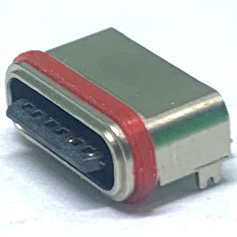 防水型type-c母座 type-c插座 接线端子 插件DIP图片