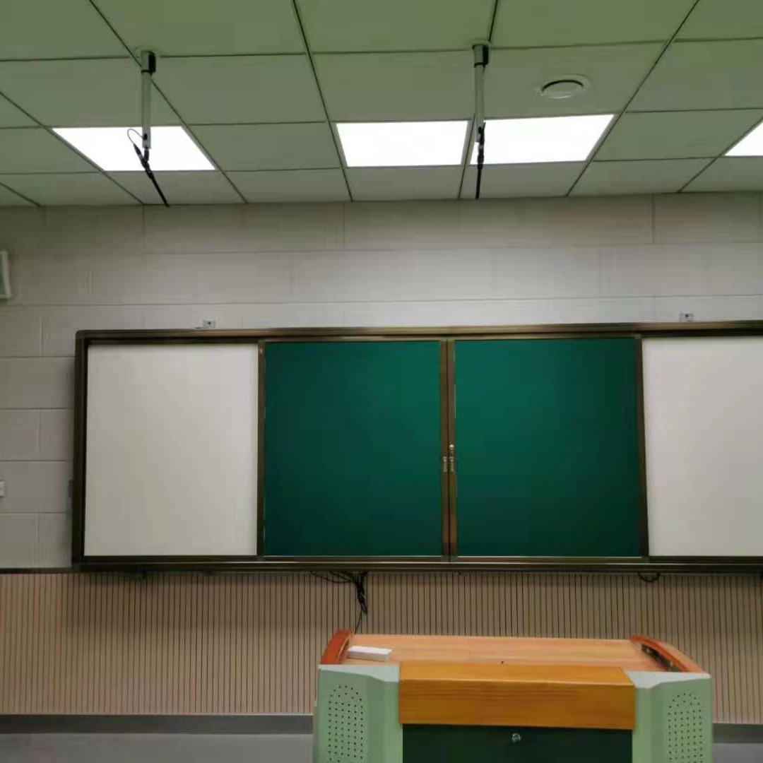 厂家批发教室黑板多媒体教室组合推拉黑板尺寸-优雅乐