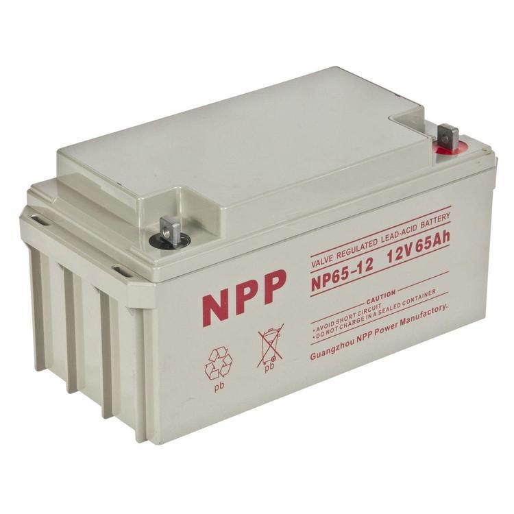 NPP耐普蓄电池NP12-65 免维护铅酸蓄电池12V65AH UPS/EPS电源专用蓄电池 参数及价格