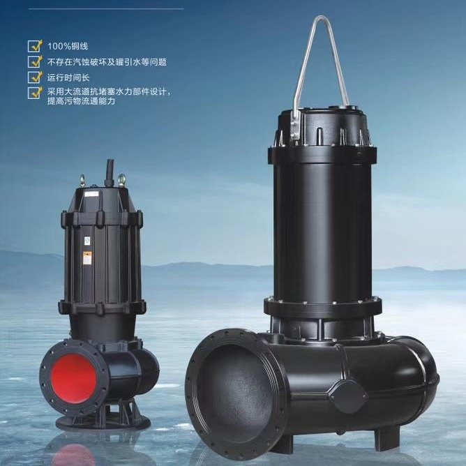 双河泵业供应优质的潜水排污泵 50WQ20-55-11 潜水污水泵  雨水泵站用泵