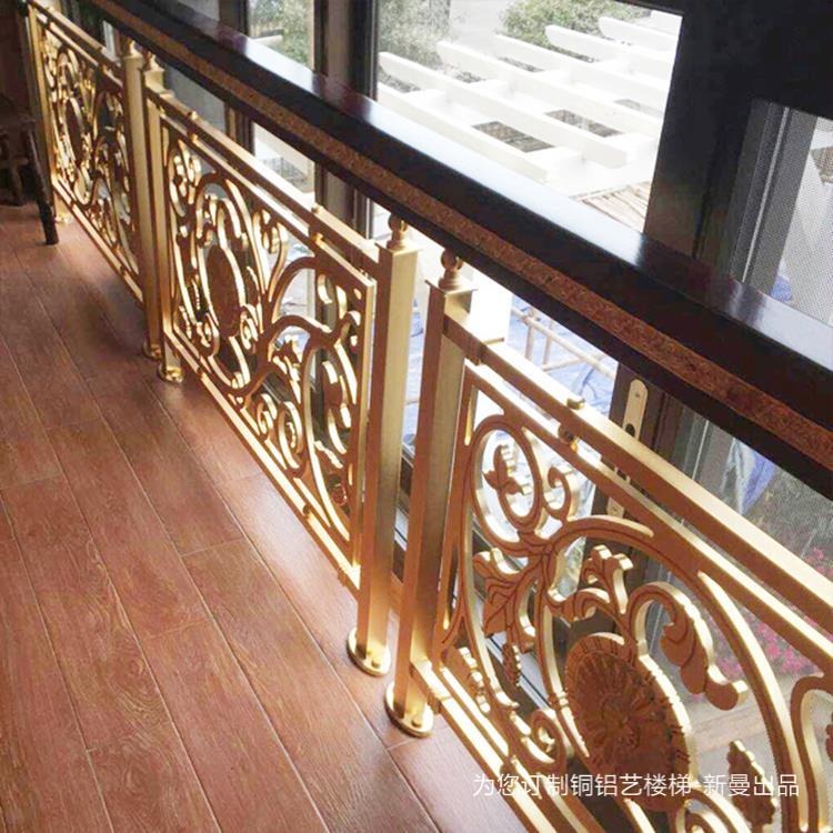 高碑 室内铜艺镀金楼梯栏杆 安装专属技术和流程图片