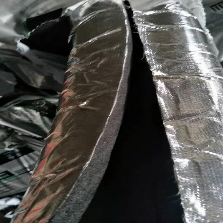 管道保温管-B2级橡塑保温管批发-贴铝箔开口橡塑管加工
