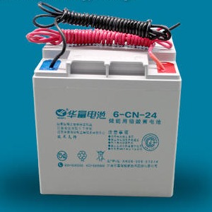 华富蓄电池6-CN-24 铅酸电池12V24AH储能型太阳能 路灯电池 带连接线电瓶