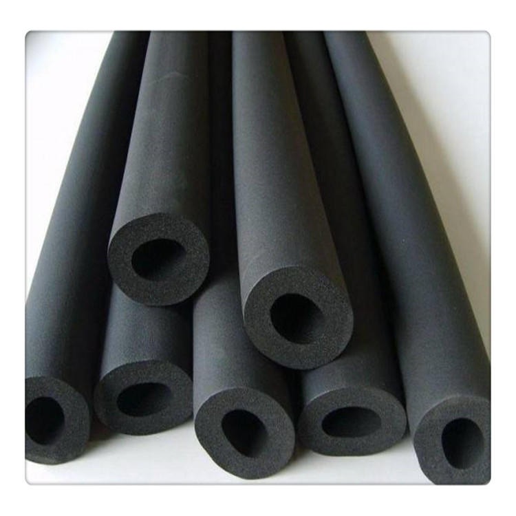 厂家生产B1级橡塑管 高密度阻燃橡塑保温管 铝箔橡塑空调工程管