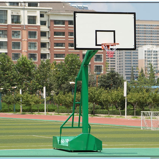 供应标准成人篮球架 广场标准篮球架 室外带轮子篮球架 户外凹箱篮球架 室内可移动篮球架图片