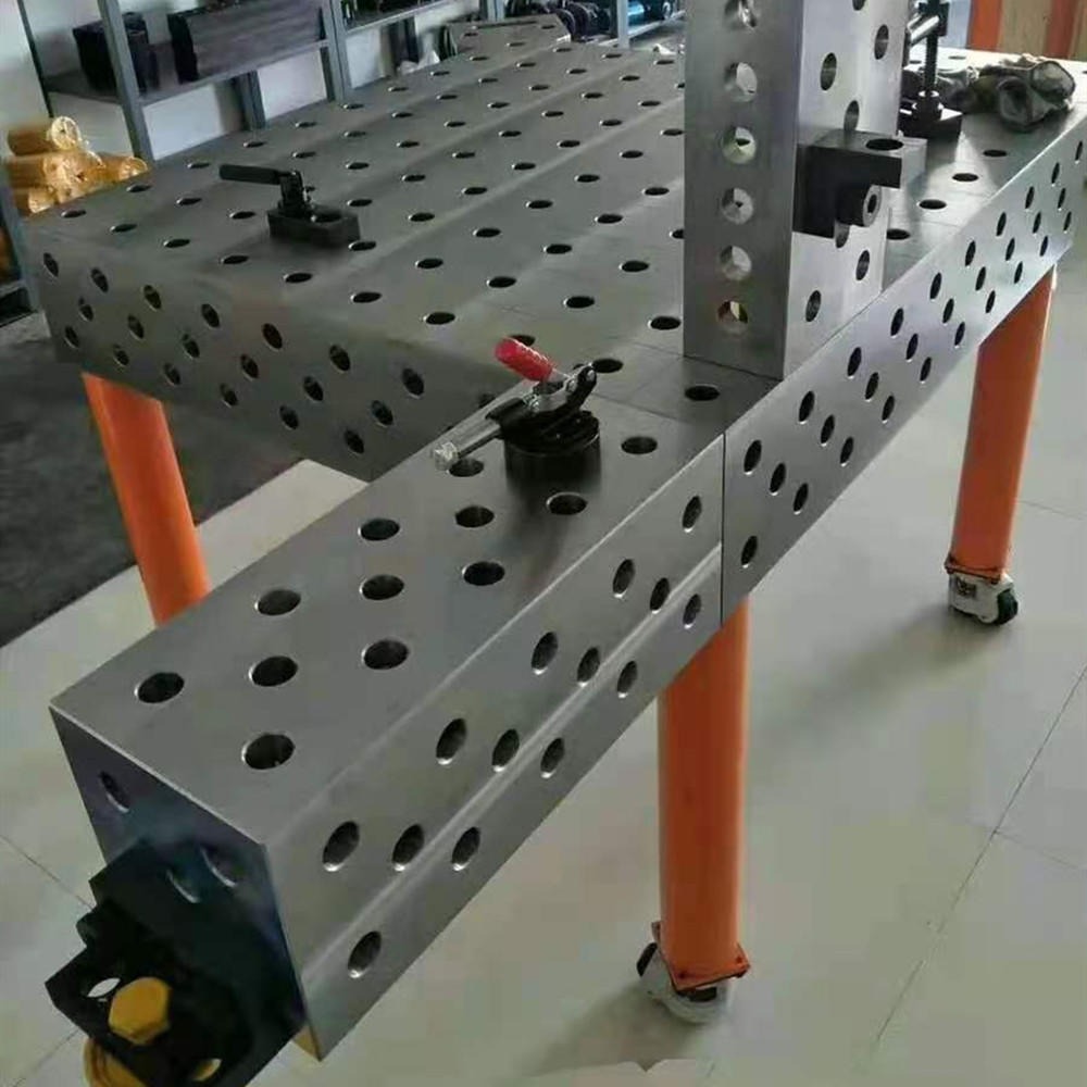 机器人焊接平台 定制钢制二维工作台 焊接装配工装夹具 宝都工量具