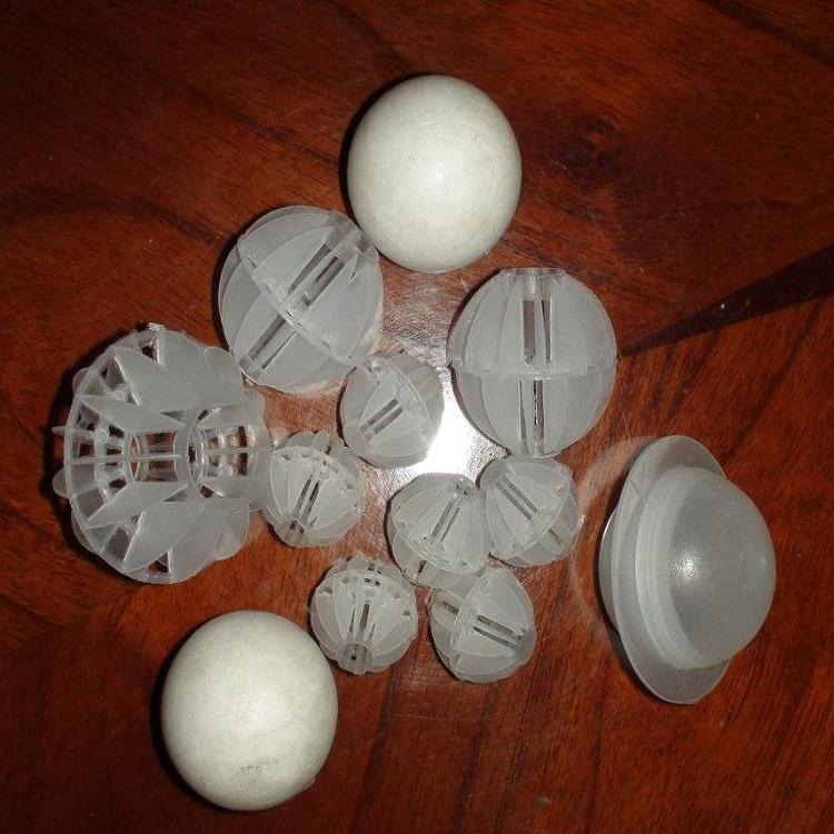 厂家直销塑料多面空心球50mm 净化塔专用 塑料散堆填料