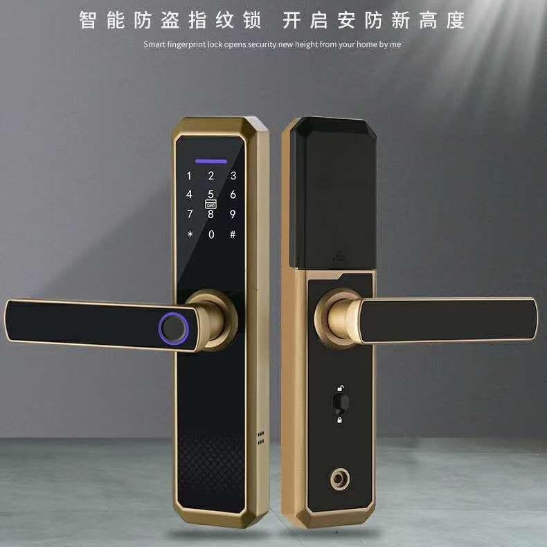 厂家直销深圳六臻科技Y11木门指纹锁室内门卧室门智能锁