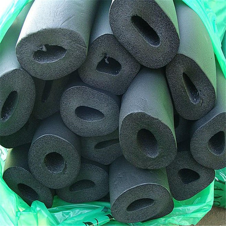 新绛县橡塑铝箔管大量批发B1级橡塑工程管9mm空调管专用橡塑管