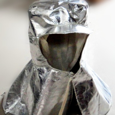 辰工CG-0011 头戴铝箔耐高温隔热面罩 铝箔隔热披肩 铝箔隔热帽子/防火冶炼面罩图片