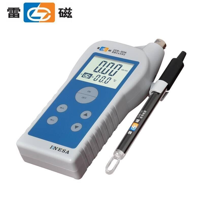 上海雷磁DDB-303A型便携式电导率仪液晶数字显示电导率测定仪