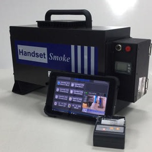 使用便携手持显示2018国标自由加速法便携式柴油车尾气分析仪Handset Smoke图片