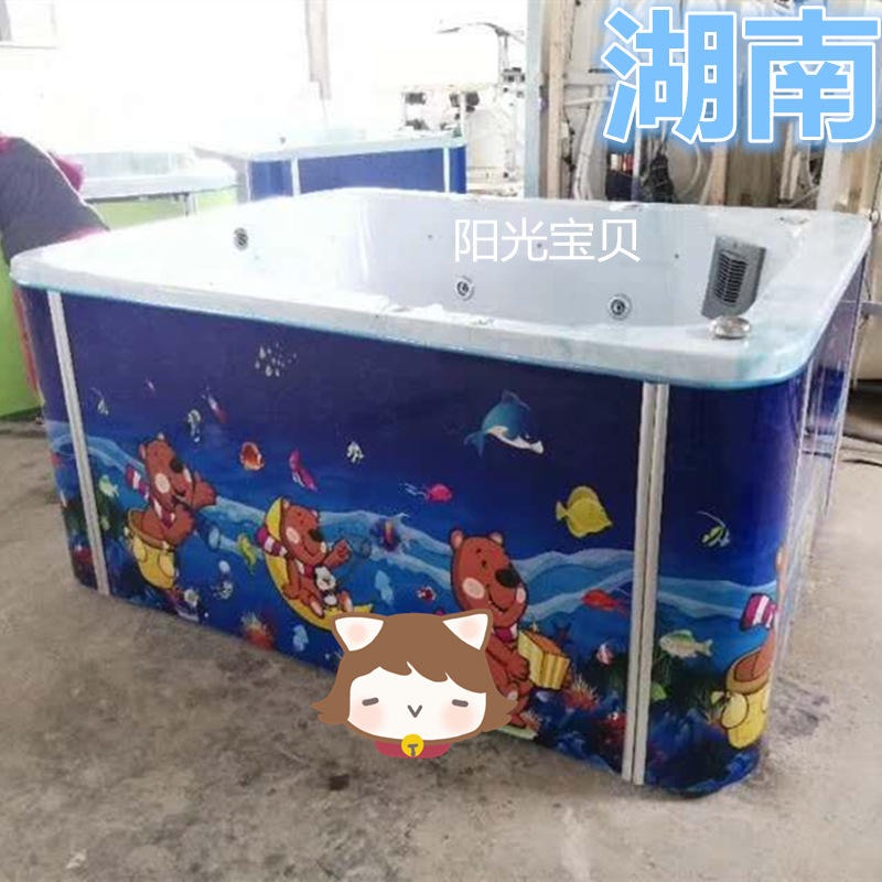 婴幼儿洗浴一体化供应设备 广东婴儿游泳馆设备 婴儿单面玻璃游泳池