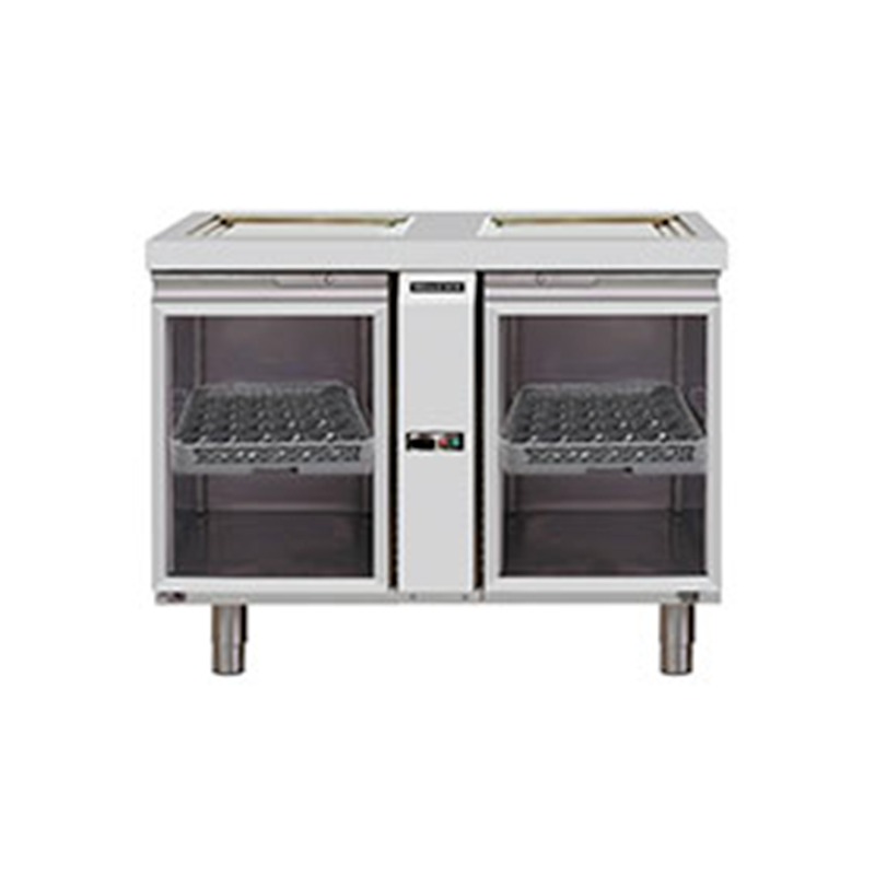 商用冻杯柜 双玻璃门风冷式 冰柜 单温冷藏 GC-90 上海厨房设备图片