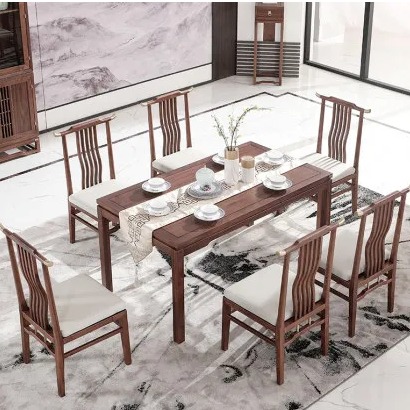 上海北欧餐桌椅 现代简约餐桌 仿大理石餐桌 西餐桌椅 现代简约家具定制图片