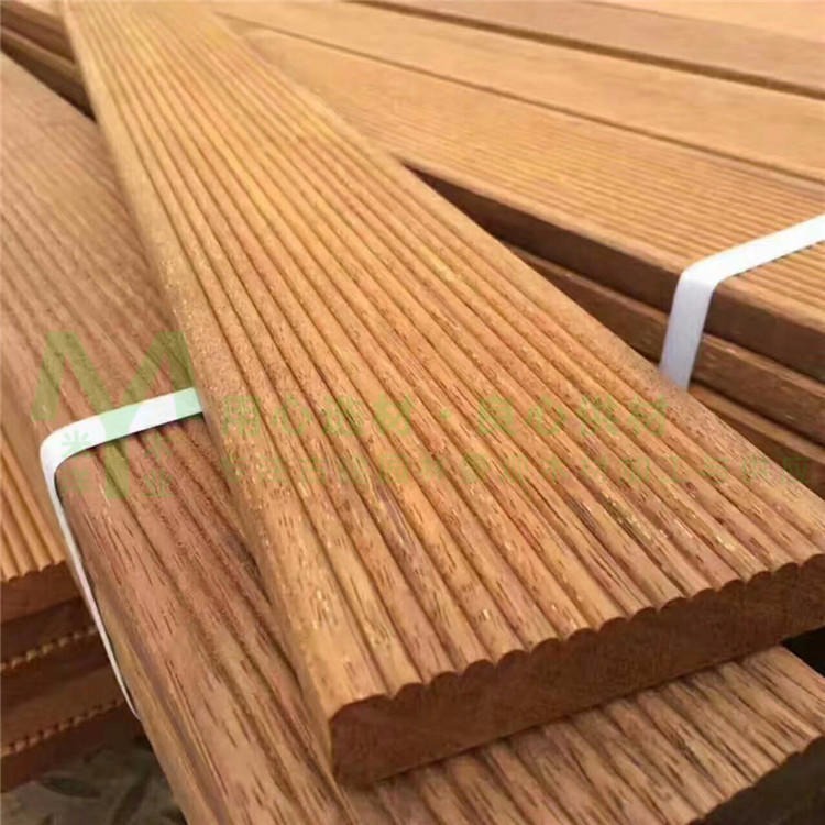 户外防滑扣件实木地板 米洋木业工厂直销 品质保障