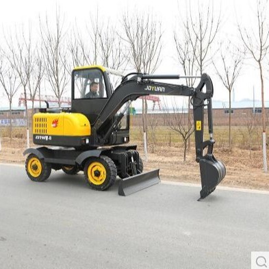 久鼎源厂家 国产小型挖掘机JDY40W-8轮式小挖机图片价格介绍