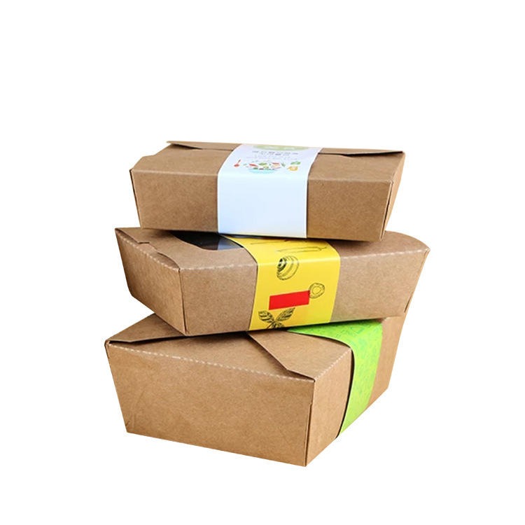 定做食品盒封套 腰封 食品盒封条 防油盒 纸盒封套 包装盒封套 礼品盒封套  惠州外卖食品包装盒 打包盒封条