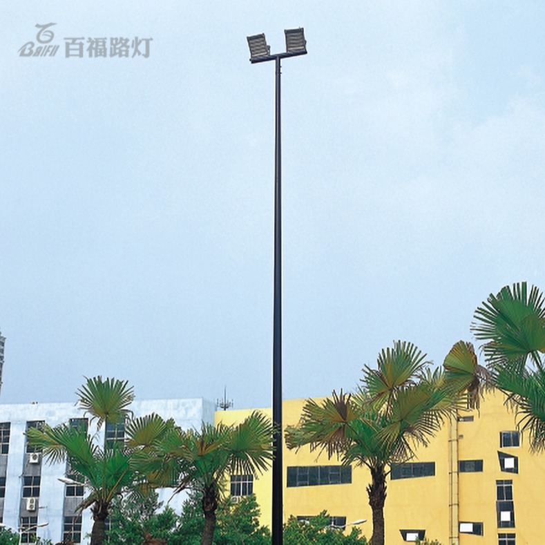 中山高杆灯厂家 百福照明LED高杆灯批发 12米大功率广场高杆灯图片