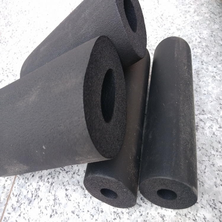 神州橡塑保温管 耐曲绕高回弹橡塑海绵管 华章黑色橡塑空调管