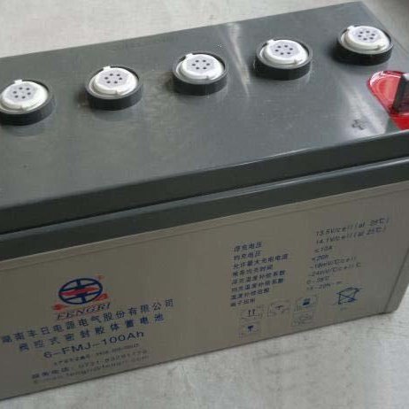 丰日蓄电池6-FMJ-100 胶体12V100AH储能电池 消防 eps电源用免维护电池 现货价格