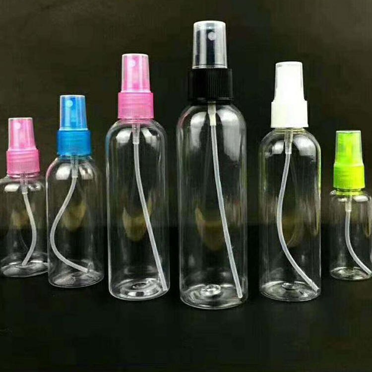博傲塑料 透明喷雾瓶 按压喷雾瓶 500ml白色圆柱型塑料喷壶