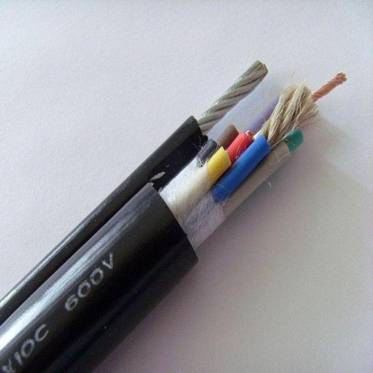电动葫芦电缆 电动葫芦用电缆 小猫牌 带钢丝绳的行车控制电缆