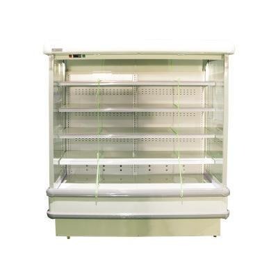 立式风冷柜风幕柜 水果蔬菜酸奶保鲜柜 大型陈列饮料冷藏展示柜图片