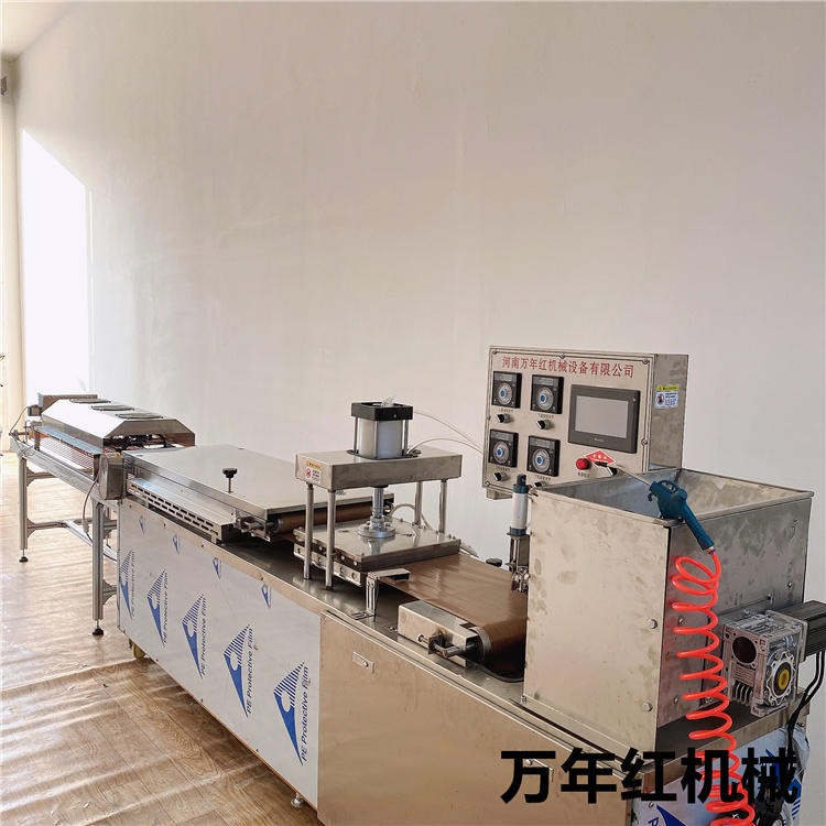 圆形单饼机 数控烙馍机 多功能春饼机 万年红机械 TL450型 薄饼机图片
