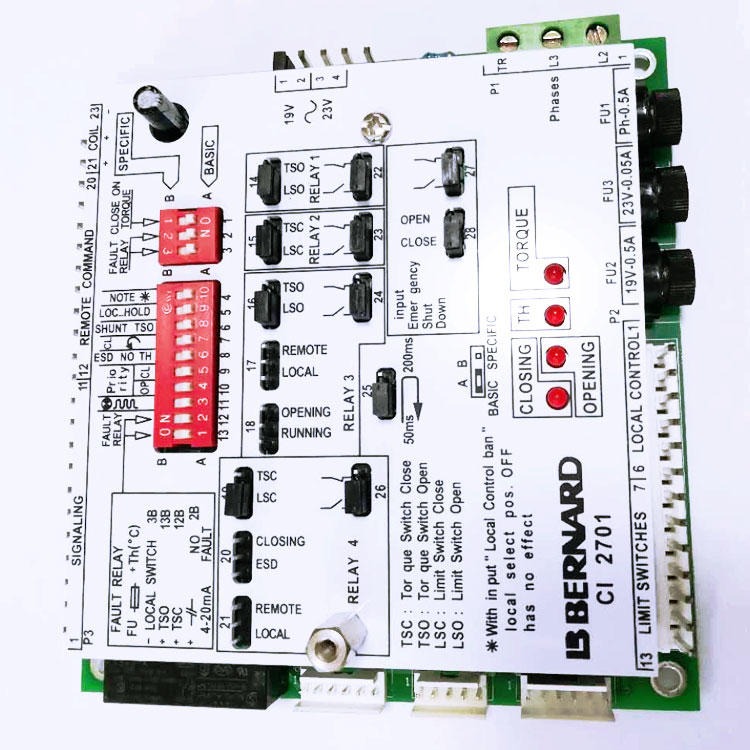 天津弗瑞亚 电动执行器控制板，逻辑控制板CI2701